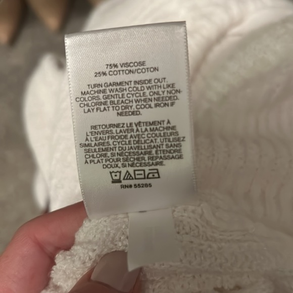 Express White Cut out Back Sweater - Picture 4 of 5